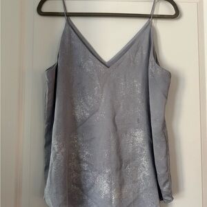 Express Shimmering Silver Camisole